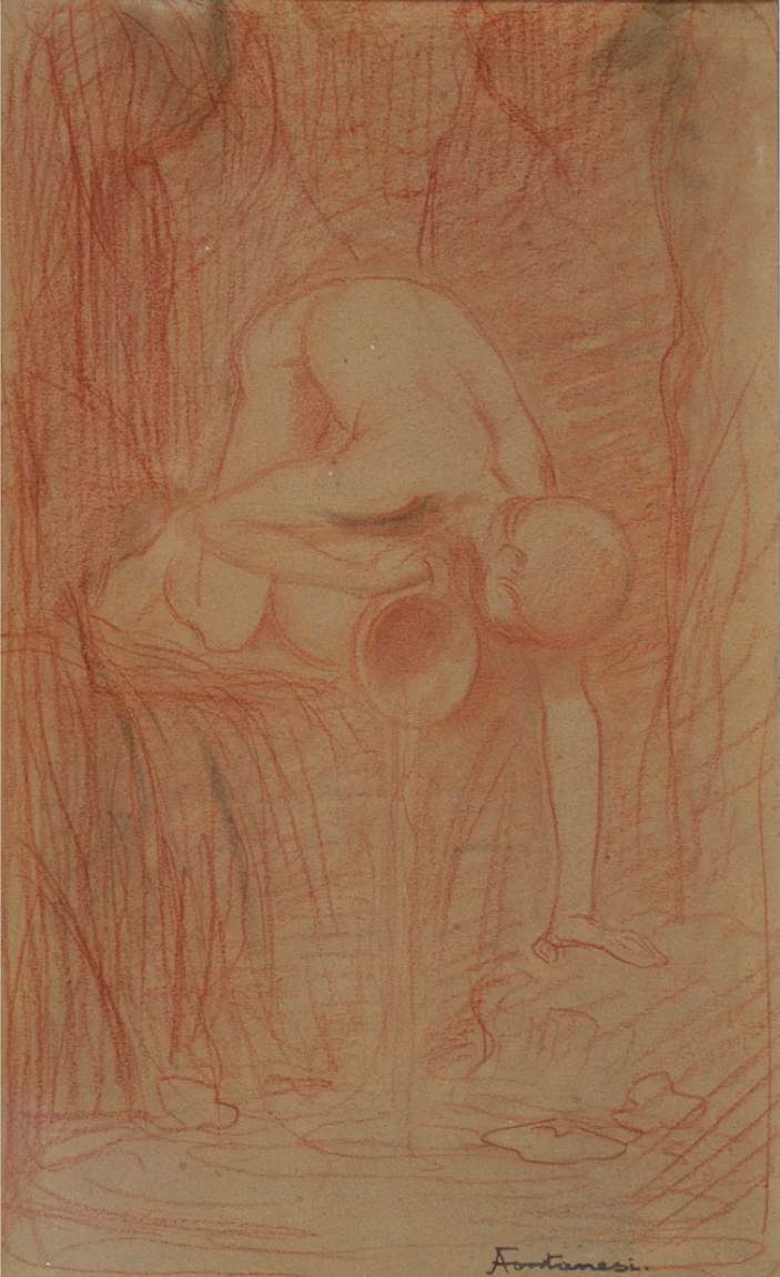 Fanciullo alla fonte, 1880 c - Museo Pietro Canonica, Roma